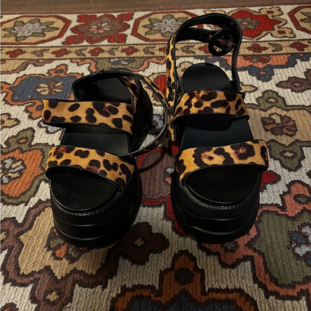 Leopard Print Women's Sandals